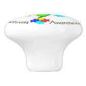 Bouton De Porte En Céramique Arbre de spectre autistique (Côté)