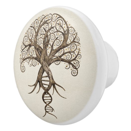 Bouton De Porte En Céramique Arbre de vie - Evolution (Droite)