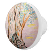 Bouton De Porte En Céramique Arbre d'Olive (Droite)