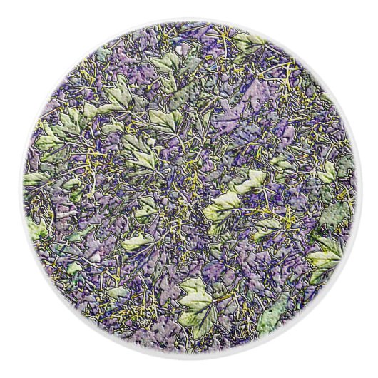 BOUTON DE PORTE EN CÉRAMIQUE ARBRES (Devant)