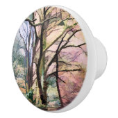 BOUTON DE PORTE EN CÉRAMIQUE ARBRES ABSTRAITS (Droite)