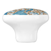 BOUTON DE PORTE EN CÉRAMIQUE ARBRES ET CIEL (Côté)