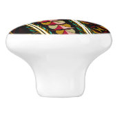 Bouton De Porte En Céramique Architecture espagnole colorée (Côté)