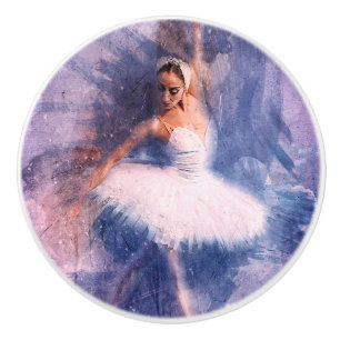 Bouton De Porte En Céramique Armoire céramique Knob-Ballerina