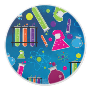 Bouton De Porte En Céramique Armoire de Scientifique Fou Chambre Colorée