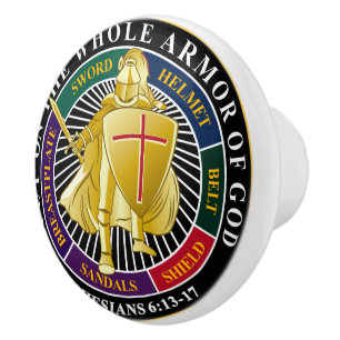 Bouton De Porte En Céramique Armor de Dieu