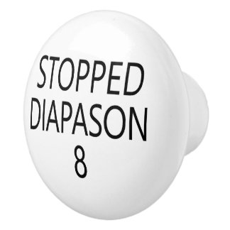 Bouton De Porte En Céramique Arrêt de l'organe Diapason arrêté de 8 pieds