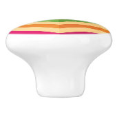 Bouton De Porte En Céramique Arrière - plan avec des rayures dans rétro (Côté)