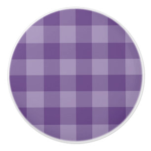 Bouton De Porte En Céramique Arrière - plan checkered violet