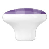 Bouton De Porte En Céramique Arrière - plan checkered violet (Côté)