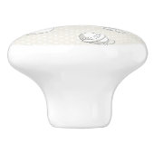 Bouton De Porte En Céramique Arrière - plan de bébé (Côté)