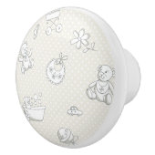 Bouton De Porte En Céramique Arrière - plan de bébé (Droite)