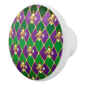 Bouton De Porte En Céramique Arrière - plan de bijoux Mardi Gras (Droite)
