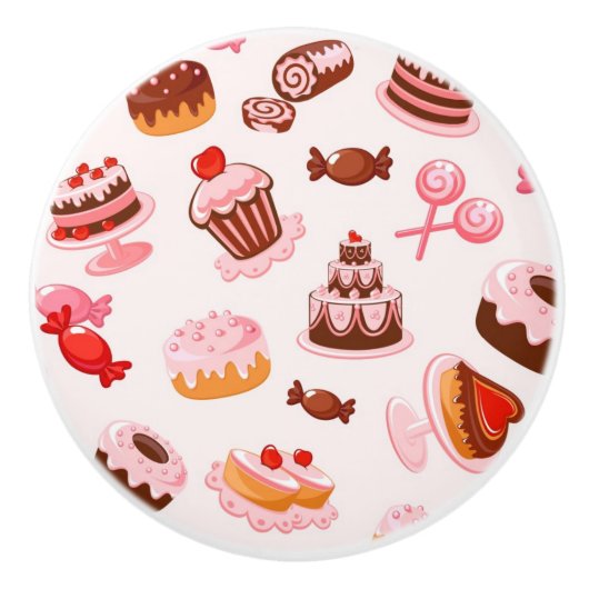 Bouton De Porte En Céramique Arrière - plan doux (Devant)