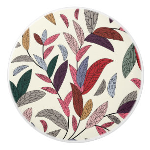 Bouton De Porte En Céramique Arrière - plan floral