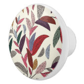 Bouton De Porte En Céramique Arrière - plan floral (Droite)