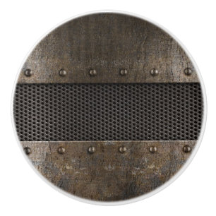 Bouton De Porte En Céramique Arrière - plan grunge en métal