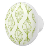 Bouton De Porte En Céramique Arrière - plan vertical vert de motif d'ogee (Droite)