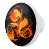 Bouton De Porte En Céramique Art Abstrait Fireball (Droite)