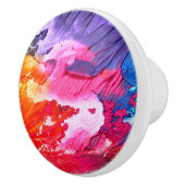 Bouton De Porte En Céramique Art Abstrait Peinture Texture Ceramic Knob (Droite)