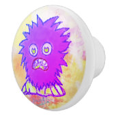 Bouton De Porte En Céramique Art by Micheal Purple Jeek Ceramic Pull (Droite)