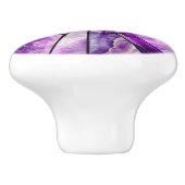 Bouton De Porte En Céramique Art mosaïque - collage d'améthyste (Côté)