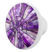 Bouton De Porte En Céramique Art mosaïque - collage d'améthyste (Droite)