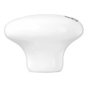 Bouton De Porte En Céramique Art noir et blanc de cru de crabe (Côté)