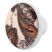 Bouton De Porte En Céramique Art Nouveau (Droite)