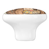 Bouton De Porte En Céramique Art Nouveau (Côté)