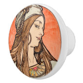 Bouton De Porte En Céramique Art Nouveau (Droite)
