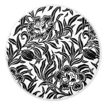 Art Nouveau Floral Botanique Vintage Noir et Blanc