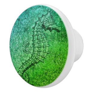 Bouton De Porte En Céramique Art numérique en céramique Sandy Textured Seahor