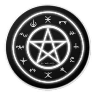 Bouton De Porte En Céramique Art païen