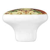 Bouton De Porte En Céramique Automne/Automne/Halloween/citrouille/squelette (Côté)