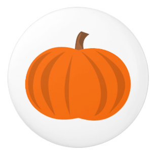 Bouton De Porte En Céramique Automne de récolte citrouille