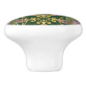 Bouton De Porte En Céramique Avec le nom Olive et lavande Azulejos (Côté)