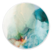 Bouton De Porte En Céramique Aversion - Aquarelle bleue (Devant)
