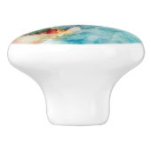 Bouton De Porte En Céramique Aversion - Aquarelle bleue (Côté)