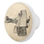 Bouton De Porte En Céramique Avion à l'ancienne mode (Droite)
