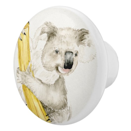 Bouton De Porte En Céramique Baby Koala | Cute & Furry (Droite)