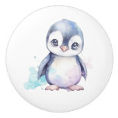 Bouton De Porte En Céramique Baby Penguin Ceramic Knob (Devant)