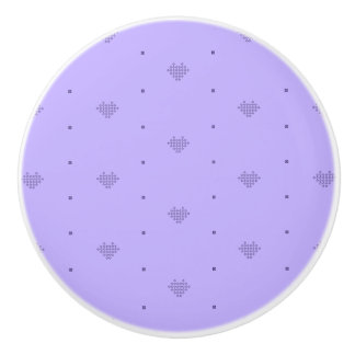 Bouton De Porte En Céramique Bac à glace à coeur violet