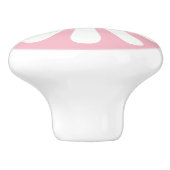 Bouton De Porte En Céramique Baisson blanc rose (Côté)