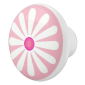 Bouton De Porte En Céramique Baisson blanc rose (Droite)