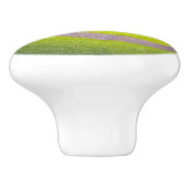 Bouton De Porte En Céramique Bal De Tennis Jaune, Ceramic Draw Knob. (Côté)