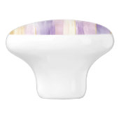 Bouton De Porte En Céramique Bandes d'or violet (Côté)