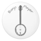 Bouton De Porte En Céramique Banjo Design Personalised (Devant)