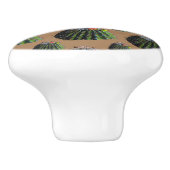Bouton De Porte En Céramique Baril Cactus Knos (Côté)
