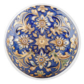 Bouton De Porte En Céramique Baroque Majestic Floral Ceramic Knoxte (Devant)